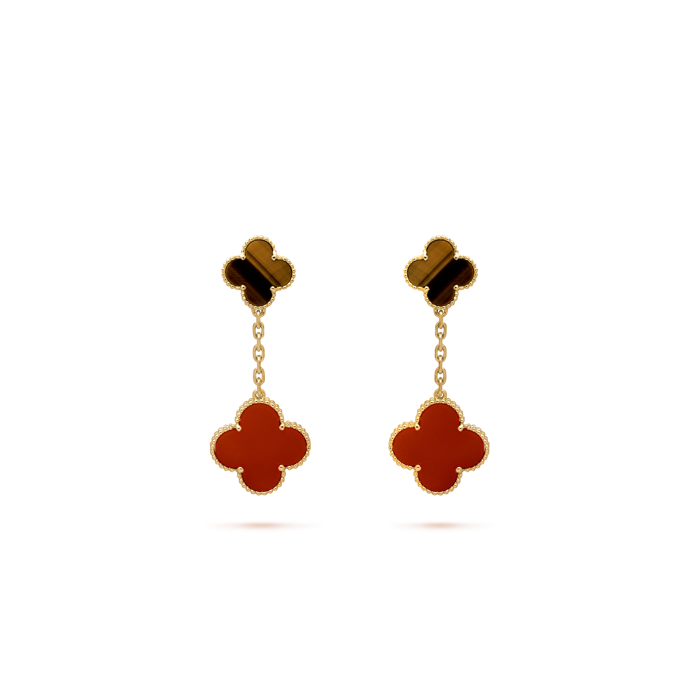 VAN CLEEF ARPELS MAGIC ALHAMBRA EARRINGS, 2 MOTIFS VCARN5JR00